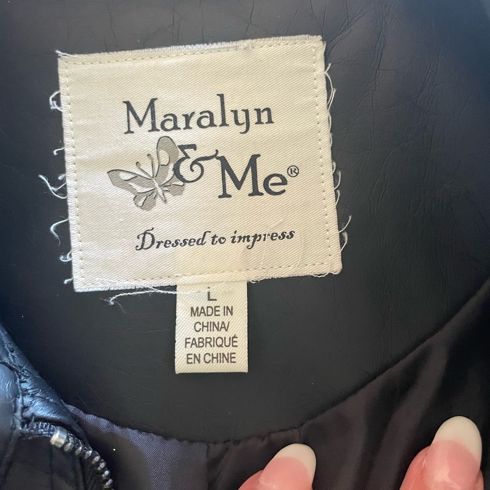 Macys faux leather jackets. 1 black, 1 brown size Large.   30/each